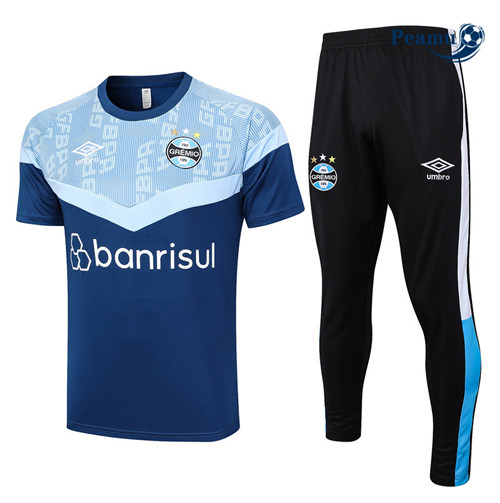 Peamu - Maillot foot Kit Entrainement Gremio + Pantalon Bleu 2023/24 grossiste