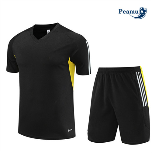 Peamu - Maillot foot Kit Entrainement Juventus Enfant + Shorts Noir 2023/24 grossiste