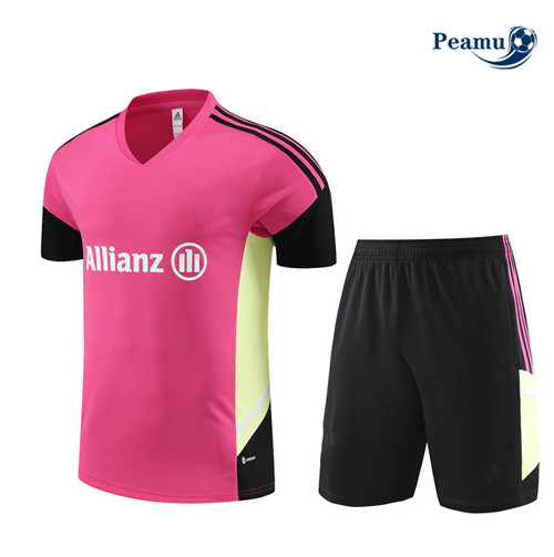 Peamu - Maillot foot Kit Entrainement Juventus Enfant + Shorts Rose 2023/24 Paris