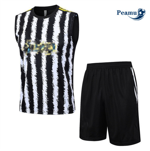 Peamu - Maillot foot Kit Entrainement Juventus Debardeur + Shorts Blanc 2023/24 prix