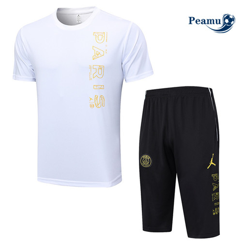 Peamu - Maillot foot Kit Entrainement PSG + Shorts 3/4 + Pantalon Blanc 2023/24 prix