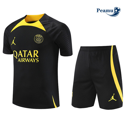Peamu - Maillot foot Kit Entrainement PSG + Shorts Noir 2023/24 discout