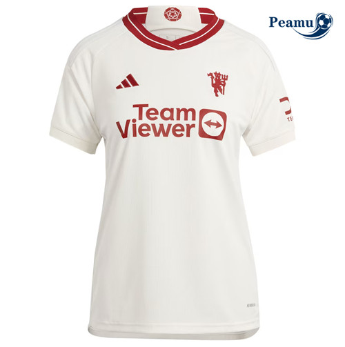 Peamu - Maillot foot Manchester United Femme Third 2023/24 personnalisé