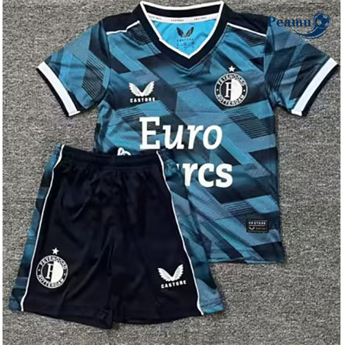 Peamu - Maillot foot Feyenoord Enfant Bleu 2023/24 grossiste
