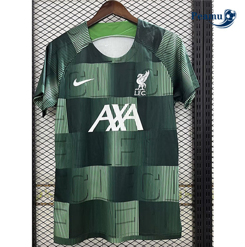Peamu - Maillot foot Liverpool Training Vert 2023/24 Officiel