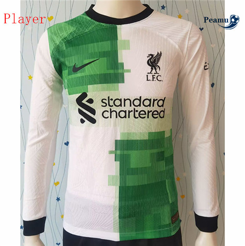 Peamu - Maillot foot Liverpool Player Exterieur Manche Longue 2023/24 personnalisé