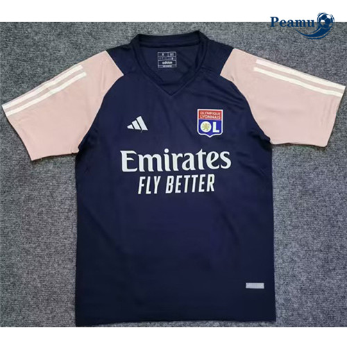 Peamu - Maillot foot Lyon Training Bleu 2023/24 Officiel