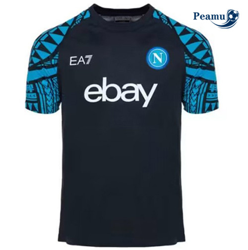 Peamu - Maillot foot Naples Training Noir 2023/24 Outlet