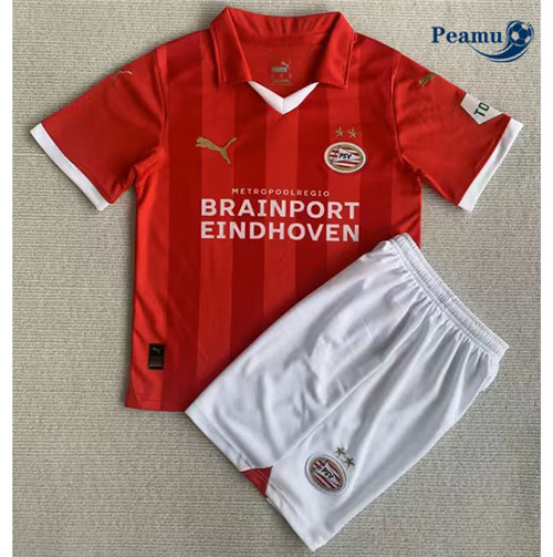 Peamu - Maillot foot PSV Eindhoven Enfant Domicile 2023/24 Paris