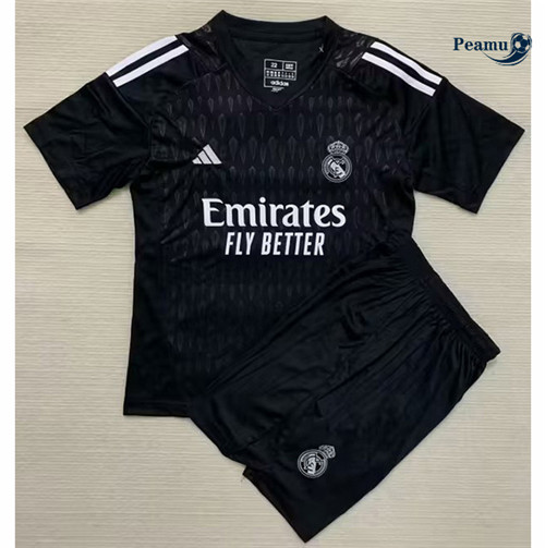 Peamu - Maillot foot Real Madrid Enfant Gardien de but Noir 2023/24 prix
