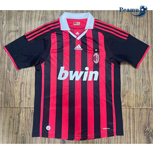 Peamu - Maillot foot Retro AC Milan Domicile 2009-10 Paris