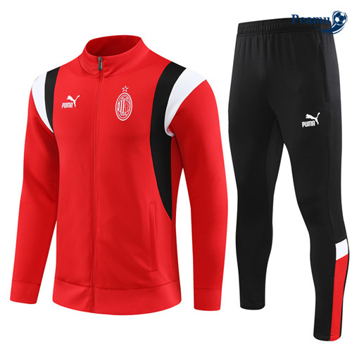 Peamu - Maillot foot Veste Survetement AC Milan Enfant Rouge 2023/24 prix