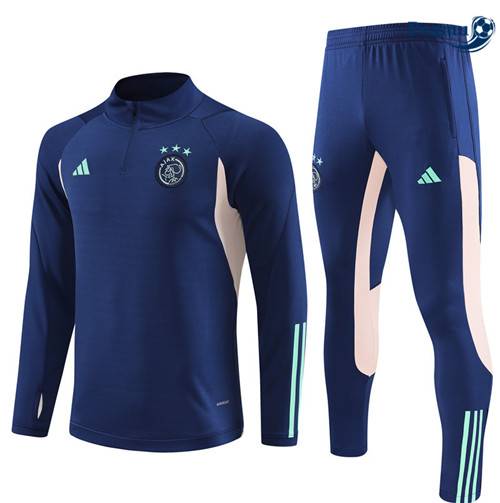 Peamu - Maillot foot Survetement AFC Ajax Bleu Marine 2023/24 Paris