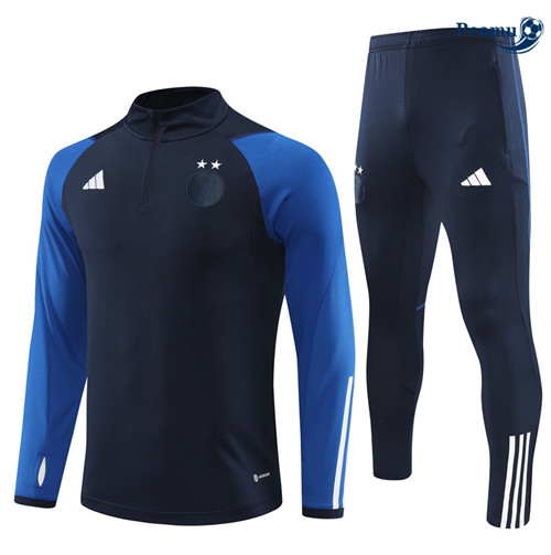 Peamu - Maillot foot Survetement Algérie Enfant Bleu 2023/24 grossiste