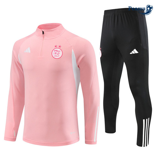 Peamu - Maillot foot Survetement Algérie Enfant Rose 2023/24 Officiel