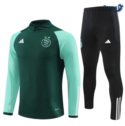 Peamu - Maillot foot Survetement Algérie Enfant Vert 2023/24 personnalisé