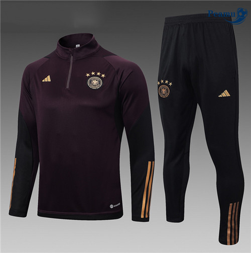 Peamu - Maillot foot Survetement Allemagne Enfant Marron foncé 2023/24 prix