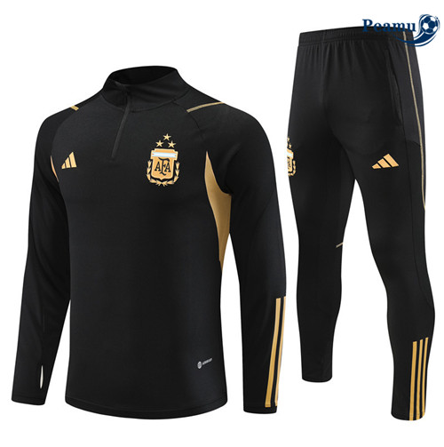 Peamu - Maillot foot Survetement Argentine Noir 2023/24 Original
