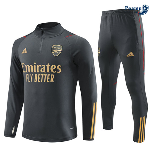 Peamu - Maillot foot Survetement Arsenal Enfant Gris 2023/24 Paris
