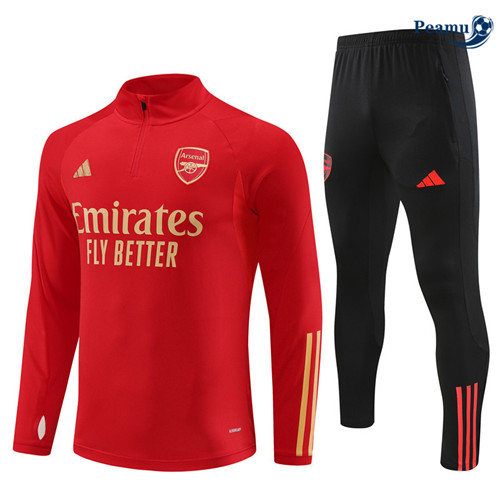 Peamu - Maillot foot Survetement Arsenal Enfant Rouge 2023/24 prix