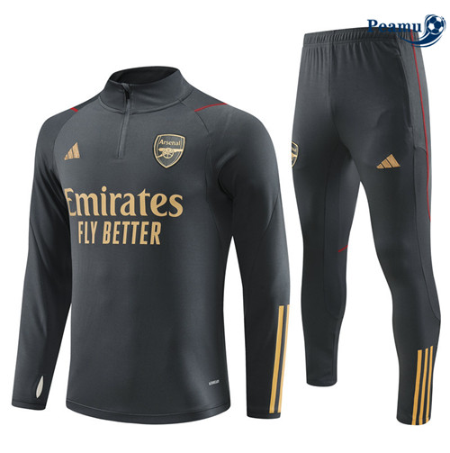 Peamu - Maillot foot Survetement Arsenal Gris 2023/24 Original