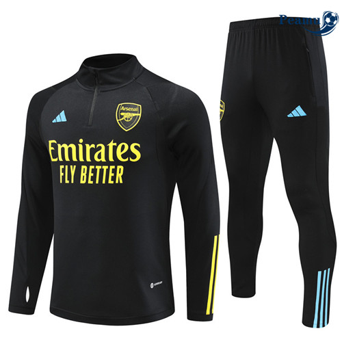 Peamu - Maillot foot Survetement Arsenal Noir 2023/24 Outlet
