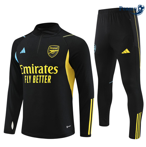 Peamu - Maillot foot Survetement Arsenal Noir 2023/24 grossiste