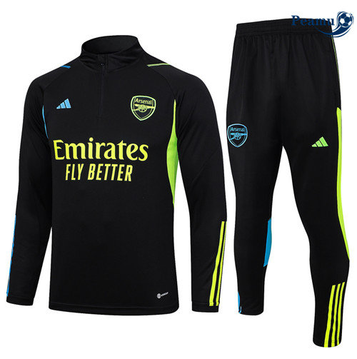 Peamu - Maillot foot Survetement Arsenal Noir 2023/24 discout