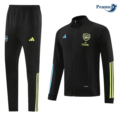 Peamu - Maillot foot Veste Survetement Arsenal Noir 2023/24 Outlet