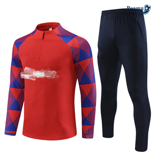Peamu - Maillot foot Survetement Player Barcelone Enfant Rouge 2023/24 grossiste