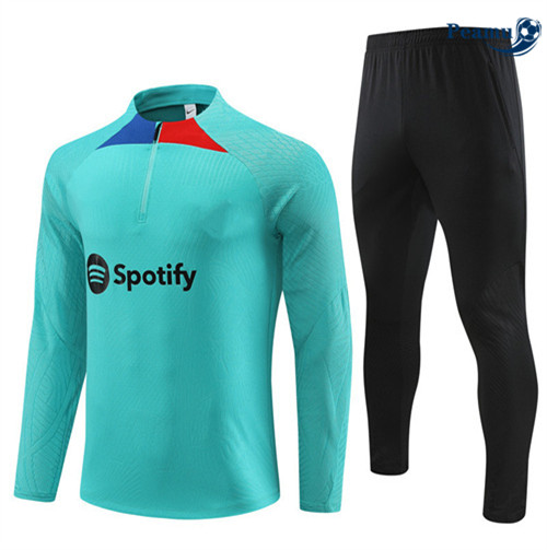 Peamu - Maillot foot Survetement Player Barcelone Bleu 2023/24 personnalisé