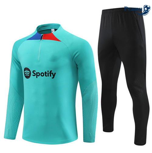 Peamu - Maillot foot Survetement Barcelone Bleu 2023/24 personnalisé
