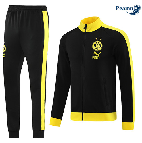 Peamu - Maillot foot Veste Survetement Borussia Dortmund Noir 2023/24 prix