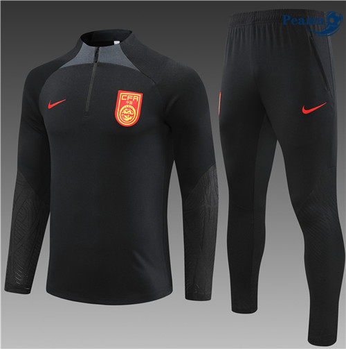Peamu - Maillot foot Survetement Chine Noir 2023/24 discout
