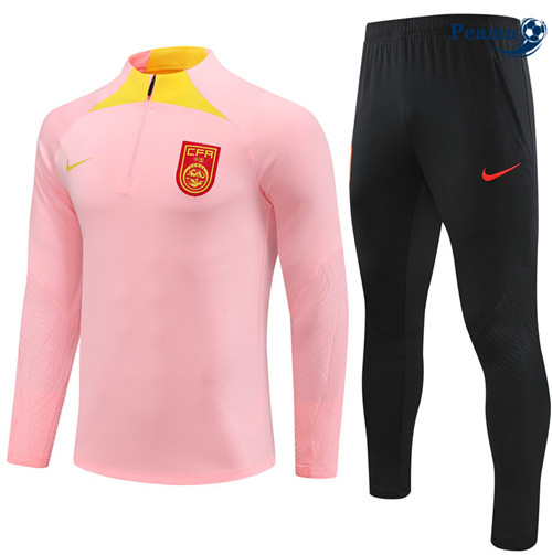 Peamu - Maillot foot Survetement Chine Rose 2023/24 Officiel