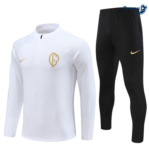 Peamu - Maillot foot Survetement Corinthians Blanc 2023/24 Paris
