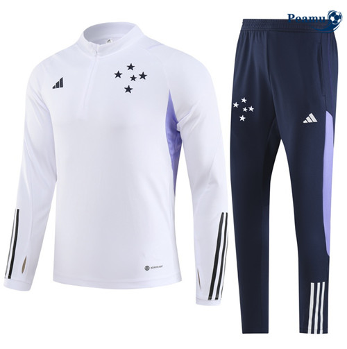 Peamu - Maillot foot Survetement Cruzeiro Enfant Blanc 2023/24 discout