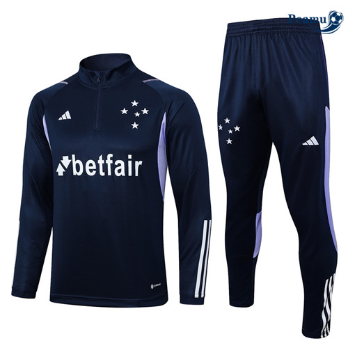 Peamu - Maillot foot Survetement Cruzeiro Bleu 2023/24 Officiel