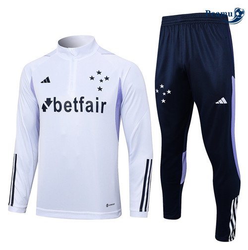 Peamu - Maillot foot Survetement Cruzeiro Bleu 2023/24 personnalisé