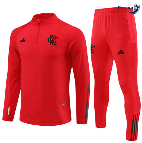 Peamu - Maillot foot Survetement Flamengo Enfant Rouge 2023/24 Outlet