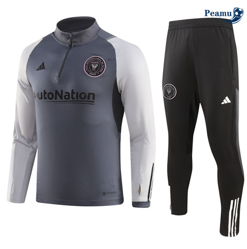 Peamu - Maillot foot Survetement Inter Miami Enfant Gris 2023/24 grossiste