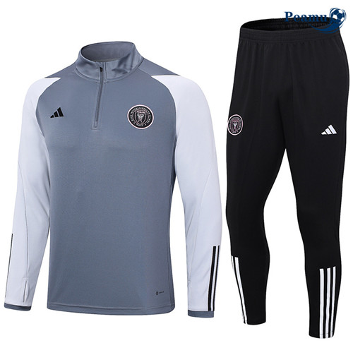 Peamu - Maillot foot Survetement Inter Miami Gris 2023/24 Soldes