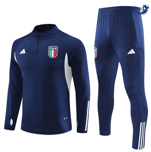 Peamu - Maillot foot Survetement Italie Enfant Bleu 2023/24 Original