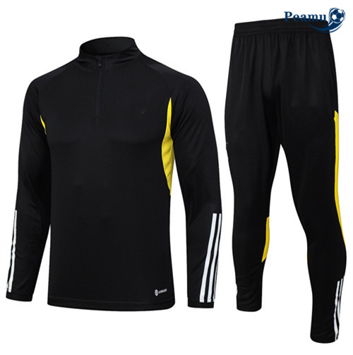 Peamu - Maillot foot Survetement Juventus Noir 2023/24 personnalisé