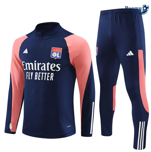 Peamu - Maillot foot Survetement Lyon Enfant Bleu 2023/24 Officiel