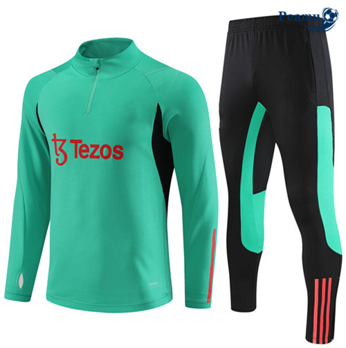 Peamu - Maillot foot Survetement Manchester United Vert 2023/24 Original