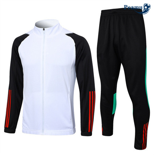 Peamu - Maillot foot Veste Survetement Manchester United Blanc 2023/24 grossiste