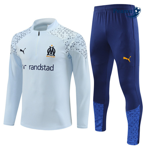 Peamu - Maillot foot Survetement Marseille Gris 2023/24 Original