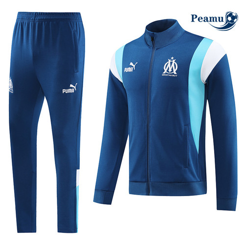Peamu - Maillot foot Veste Survetement Marseille Bleu 2023/24 grossiste