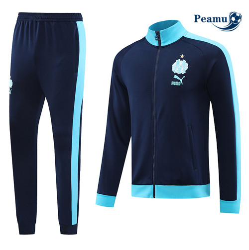 Peamu - Maillot foot Veste Survetement Marseille Bleu 2023/24 discout